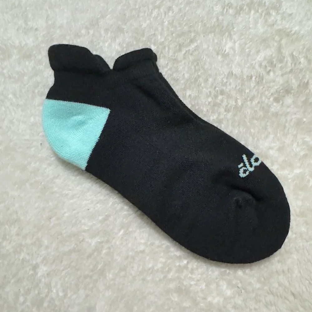 Clove Ankle Socks Black & Mint Medium Lightweight & Comfortable Design women new